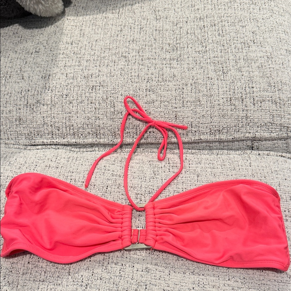 Pink Bandeau Bikini Top
